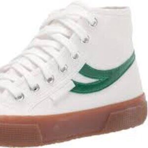 NWT Superga Women's 2295-Swallow Tail Sneaker in Green/White - Size 8